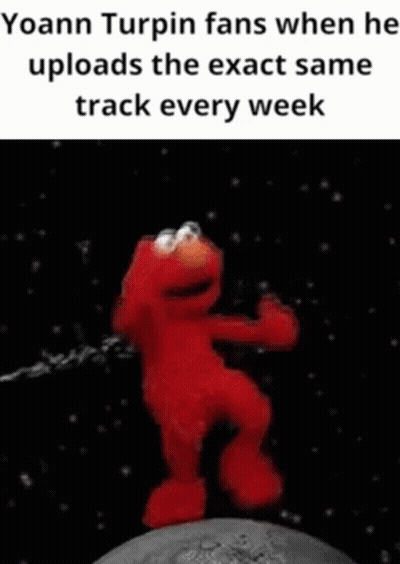 Elmo Dancing In Space Yoann Turpin Fans When He Uploads The Exact Same Track Every Week GIF