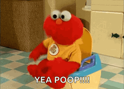 Elmo Dancing Pooping On GIF