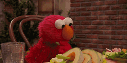Elmo Eating With Abby Cadabby