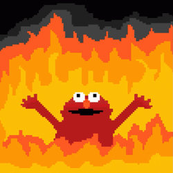 Elmo Fire Hell Burn Scream GIF | GIFDB.com