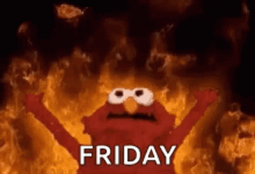 Elmo Fire Friday GIF