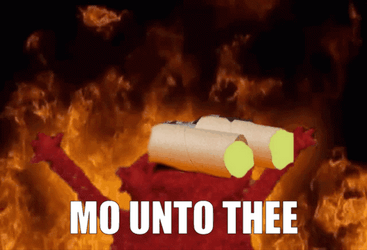 Elmo Fire Mo Unto Thee GIF