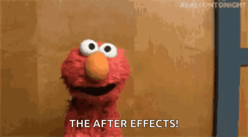 Elmo From Sesame Street Is Smiling And Saying The After Effects GIF