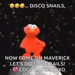 Elmo From Sesame Street Is Standing On Top Of A Moon . GIF