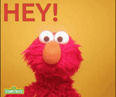 Elmo From Sesame Street Saying Hey GIF