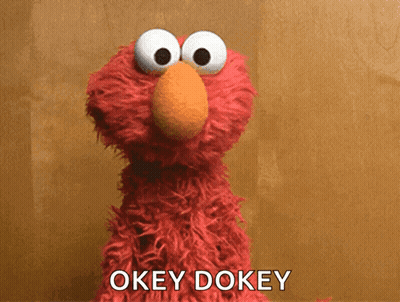Elmo From Sesame Street Saying Okey Dokey GIF