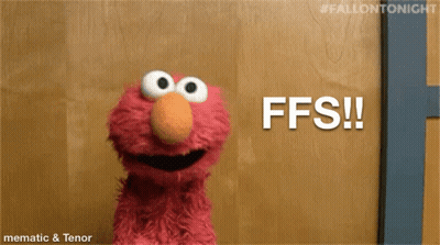Elmo From Sesame Street Says Ffs GIF