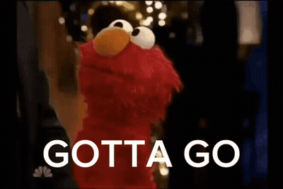 Elmo From Sesame Street Says Gotta Go GIF