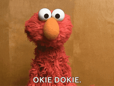 Elmo From Sesame Street Says Okie Dokie GIF