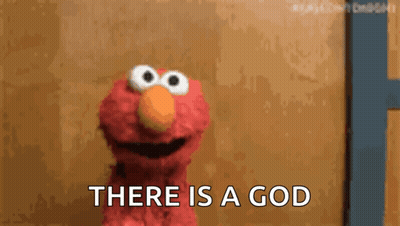 Elmo From Sesame Street Says There Is A God GIF