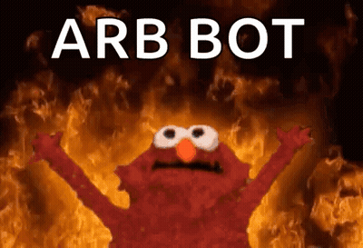 Elmo From Sesame Street Standing In Front Of Fire GIF