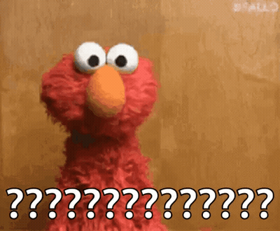 Elmo From Sesame Street With Question Mark GIF