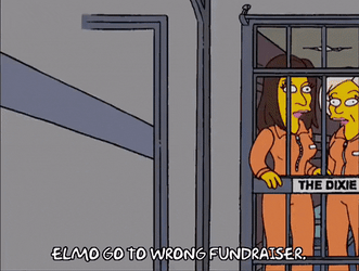 Elmo Go To Wrong Fundraiser In Jail GIF