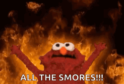 Elmo Hail All The Smores GIF