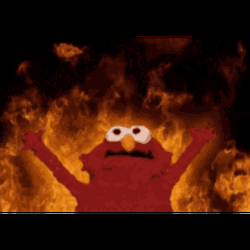 Elmo Lfg To The Fire GIF