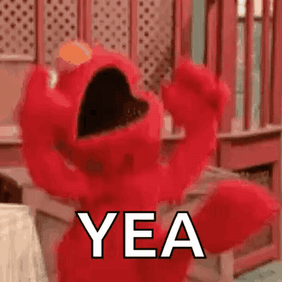 Elmo Making Funny Face Yea GIF