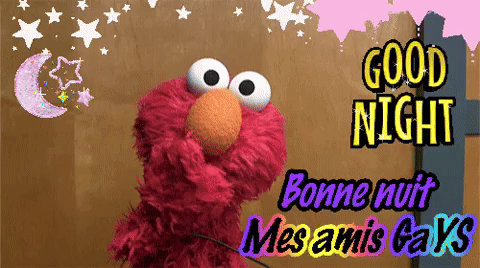 Elmo Saying Good Night In French GIF