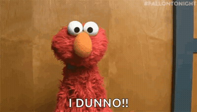 Elmo Saying I Dunno GIF