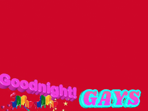 Elmo Says Goodnight Gays In Pink Letters GIF