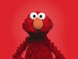 Elmo Says I Don't Think So GIF
