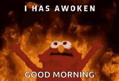 Elmo Says I Has Awoken GIF