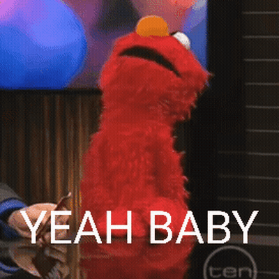 Elmo Says Yeah Baby GIF