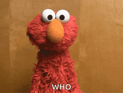 Elmo Sesame Street Says Who Brown Wall GIF