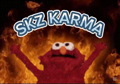 Elmo Surrounded By Flames SKZ Karma GIF