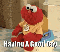 Elmo Toilet Have A Good Day Meme GIF