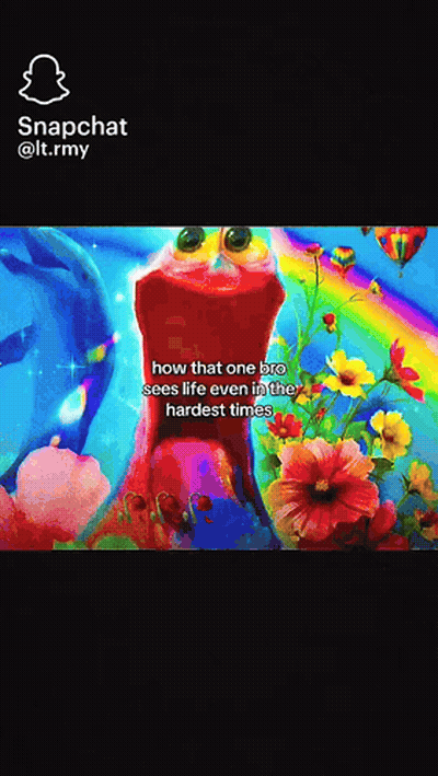 Elmo With Flowers And Rainbow GIF