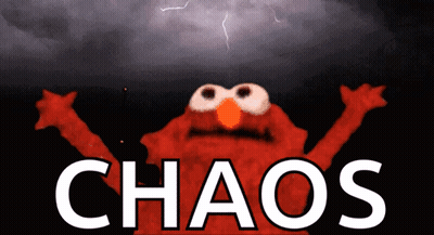 Elmo With Lightning Storm And Chaos GIF