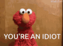Elmo You're And Idiot GIF