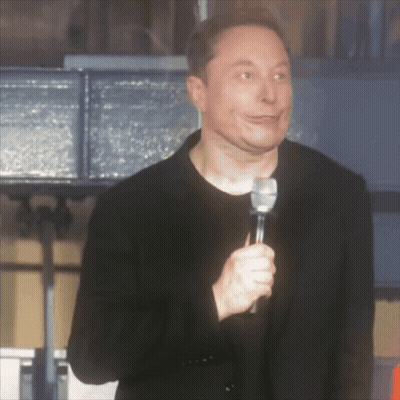 Elon Musk Holding Microphone Making A Face GIF