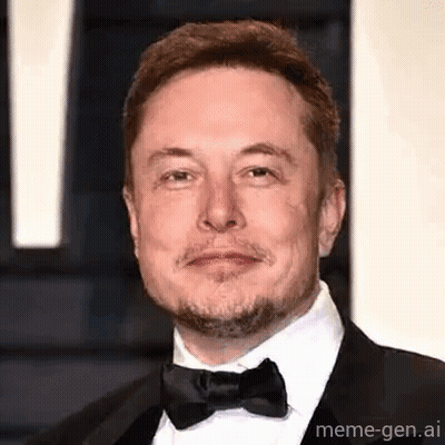 Elon Musk In Tuxedo Smiling GIF