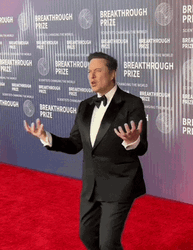 Elon Musk Shocked Reaction Red Carpet GIF