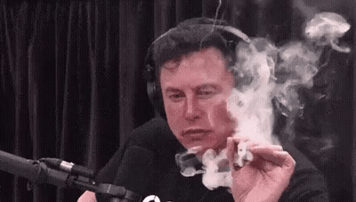 Elon Musk Smoking Marijuana Joint At Microphone GIF