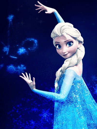 Elsa From Frozen Dark Background GIF