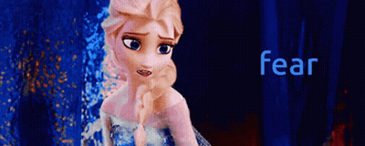 Elsa From Frozen Saying Fear GIF