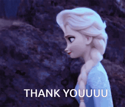 Elsa From Frozen Saying Thank You GIF