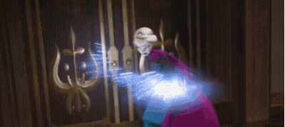 Elsa From Frozen Standing With Sword GIF