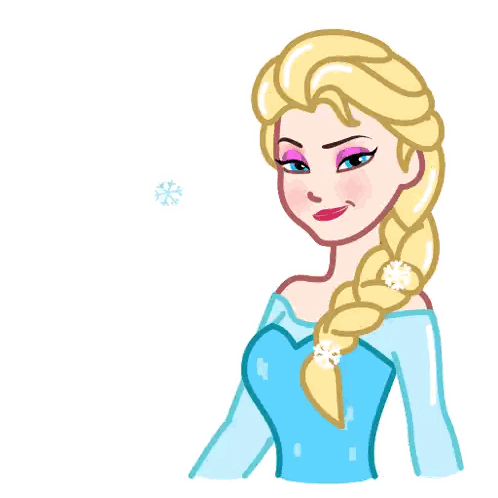 Elsa Holding Heart Sticker