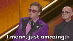 Elton John Just Amazing GIF
