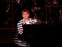 Elton John Playing Piano GIF