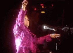 Elton John Raising One Finger GIF