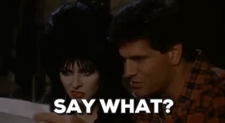Elvira Confused Expression GIF
