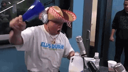 Elvis Duran Show Banging Bell GIF