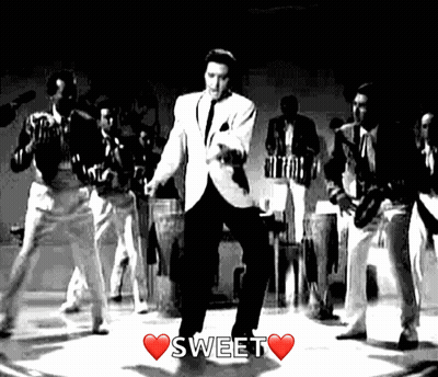 Elvis Presley Dancing Black And White Sweet GIF