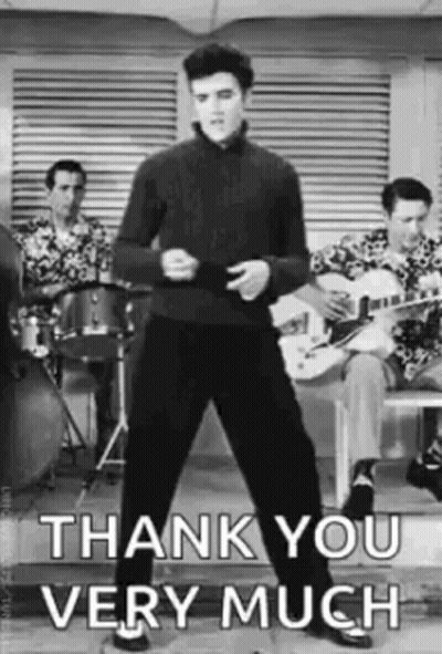 Elvis Presley Dancing Saying Thank You GIF