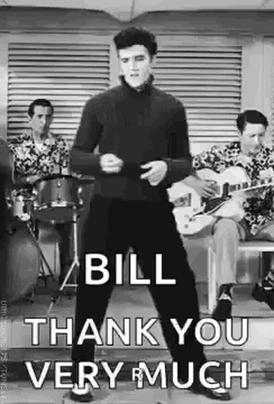 Elvis Presley Is Dancing In A Black And White Photo With A Group Of Men Behind Him . GIF