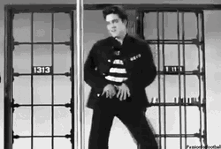Elvis Presley Jailhouse Rock Music Video GIF